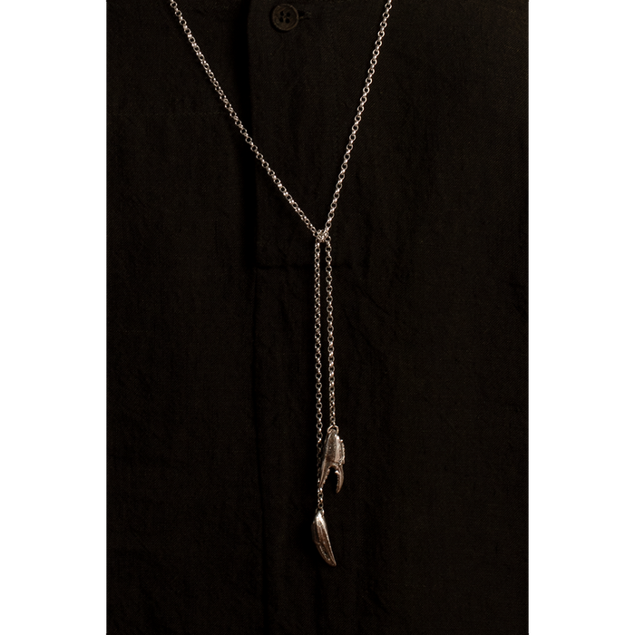 Silver Crab Claw Necklace
