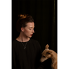 Gold Dog's Tooth  Earrings