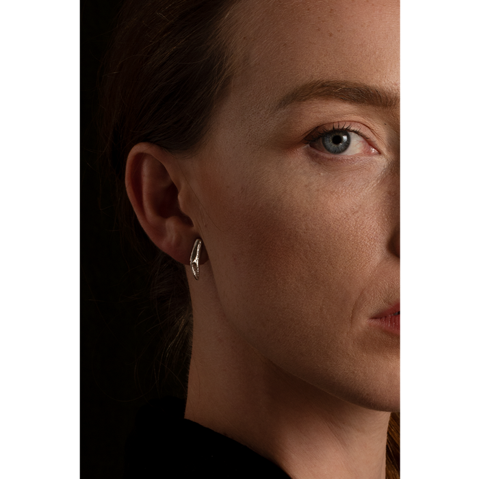 Silver Langoustine Claw Earrings