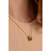 Gold Bird Vertebrae Necklace