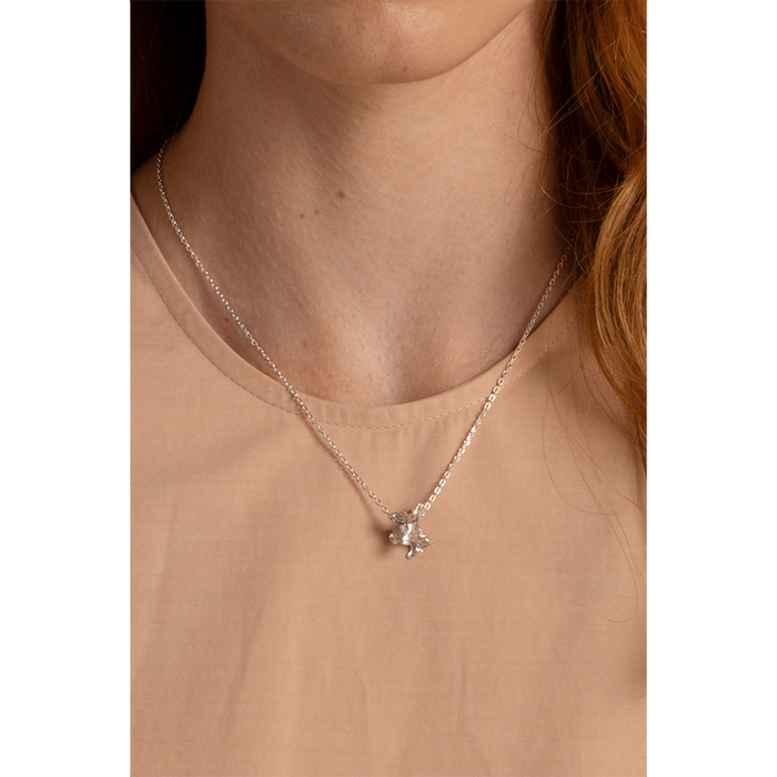 Silver Bird Vertebrae Necklace